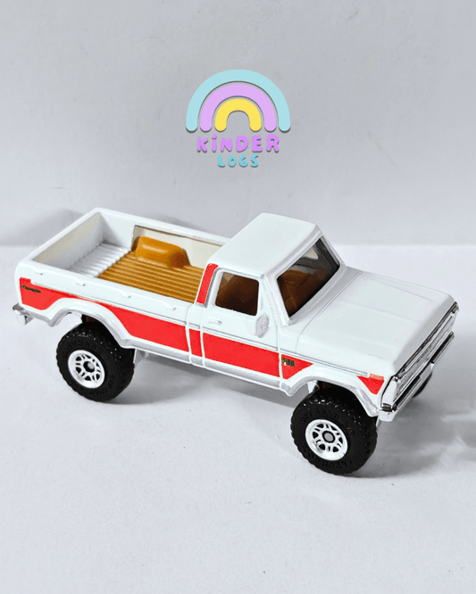 Matchbox 1974 Ford F - 100 Ranger - White (Uncarded - New) - Kinder Logs