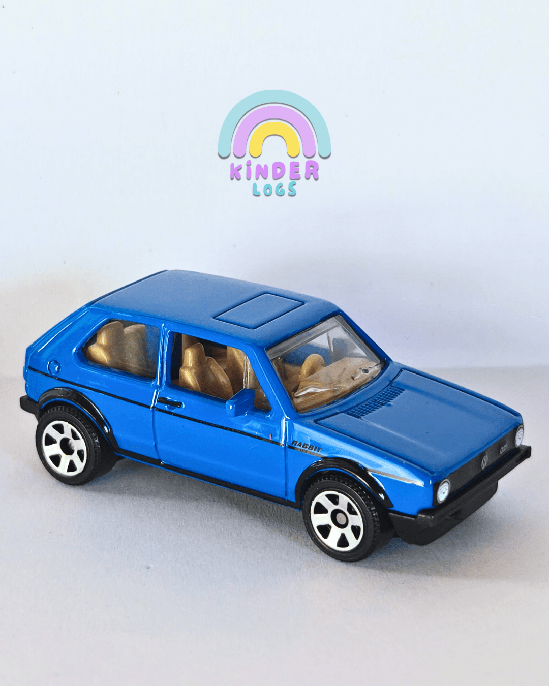 Matchbox 1976 Volkswagen Golf MK1 GTI - Blue (Uncarded - New) - Kinder Logs