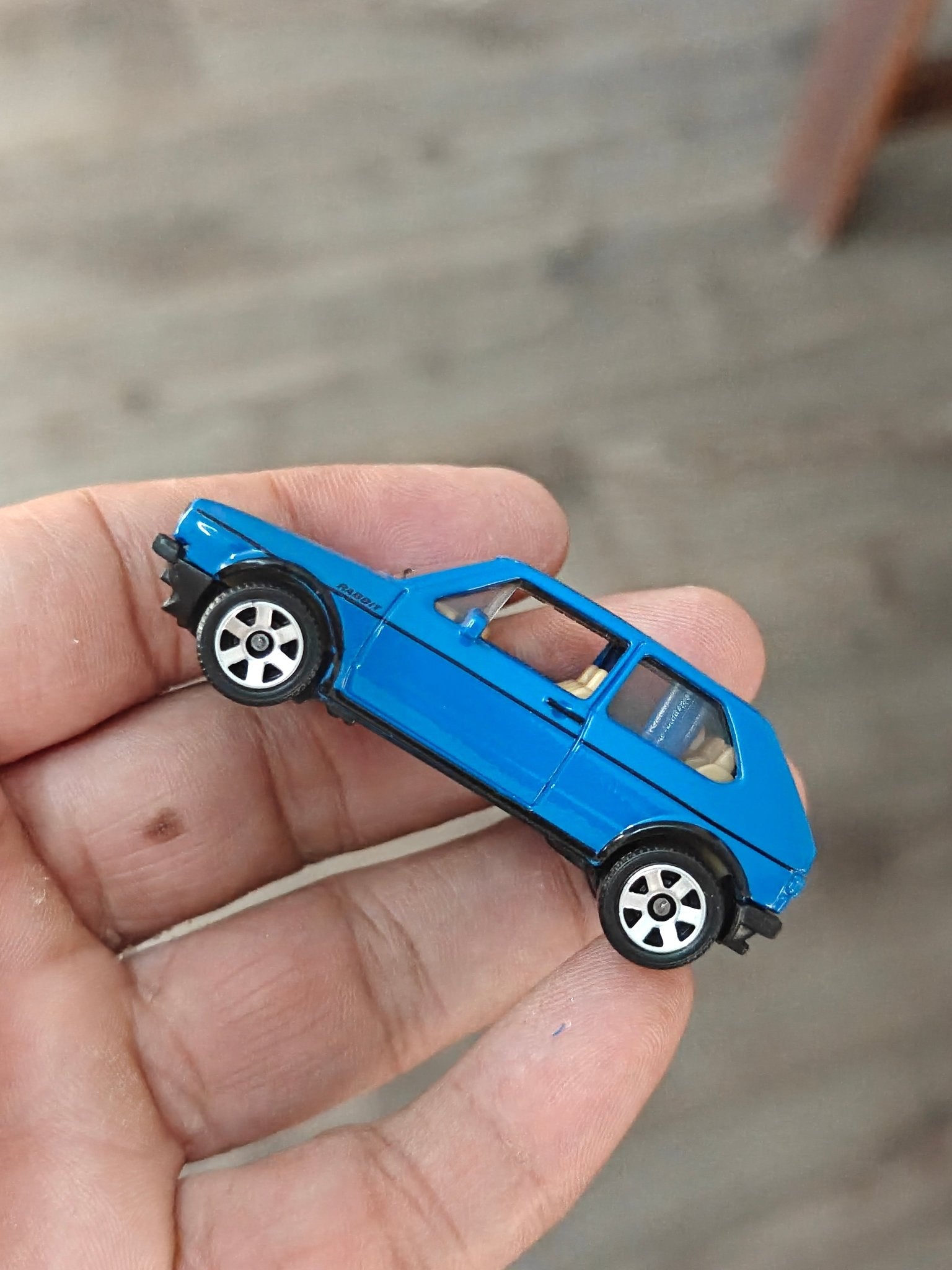 Matchbox 1976 Volkswagen Golf MK1 GTI - Blue (Uncarded - New) - Kinder Logs