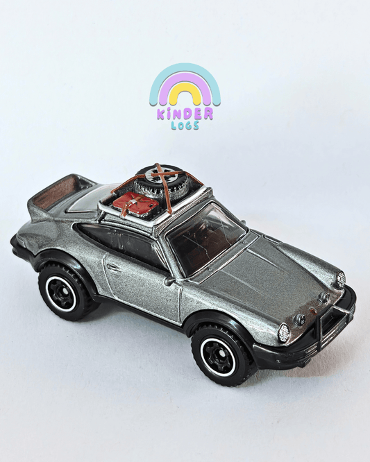 Matchbox 1985 Porsche 911 Rally - Grey (Uncarded - New) - Kinder Logs