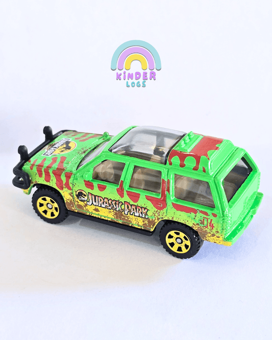 Matchbox 1993 Ford Explorer (Dirty) - Jurassic World Rebirth (Uncarded - New) - Kinder Logs