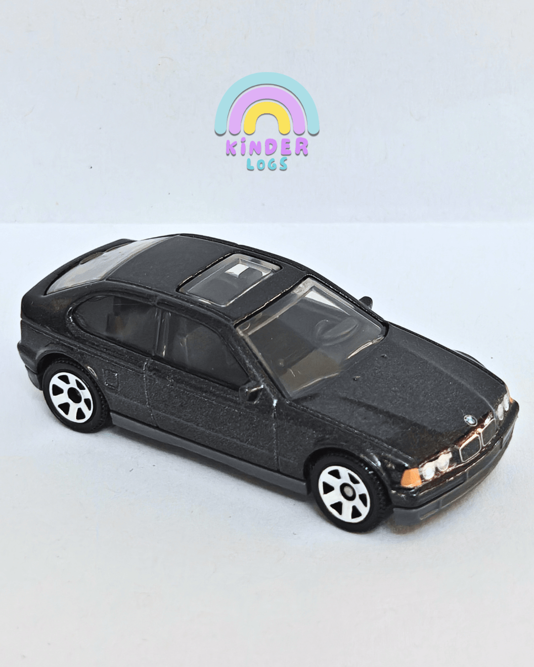 Matchbox 1995 BMW 318 Ti - Black (Uncarded - New) - Kinder Logs