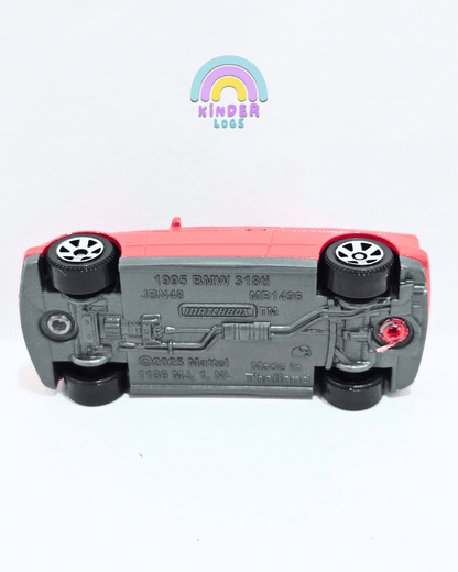 Matchbox 1995 BMW 318 Ti - Red (Uncarded) - Kinder Logs