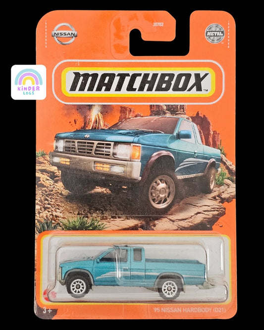 Matchbox 1995 Nissan Hardbody (D21) Pickup Truck - Kinder Logs