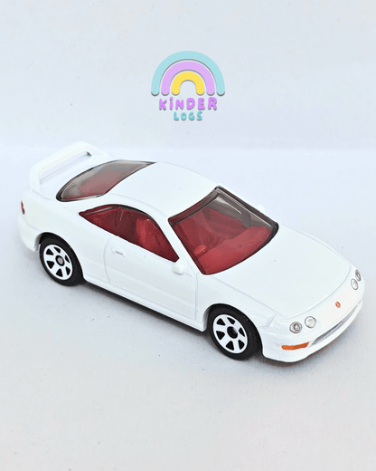 Matchbox 1997 Acura Integra Type R - White (Uncarded - New) - Kinder Logs
