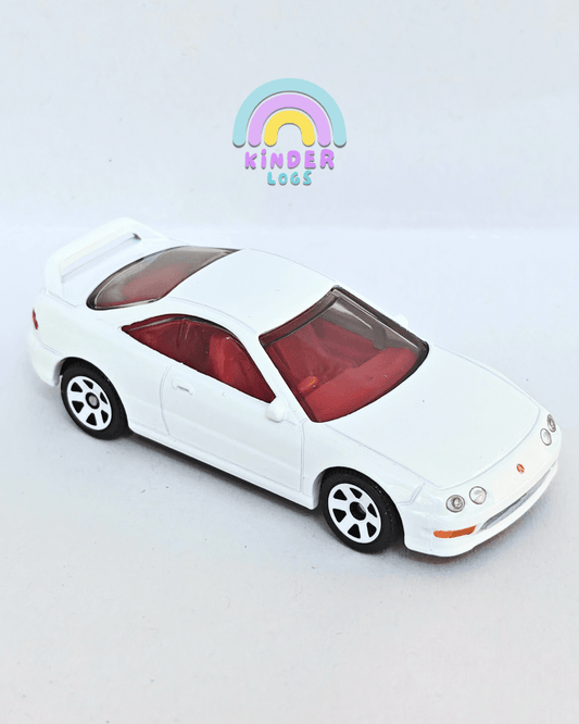 Matchbox 1997 Acura Integra Type R - White (Uncarded - New) - Kinder Logs