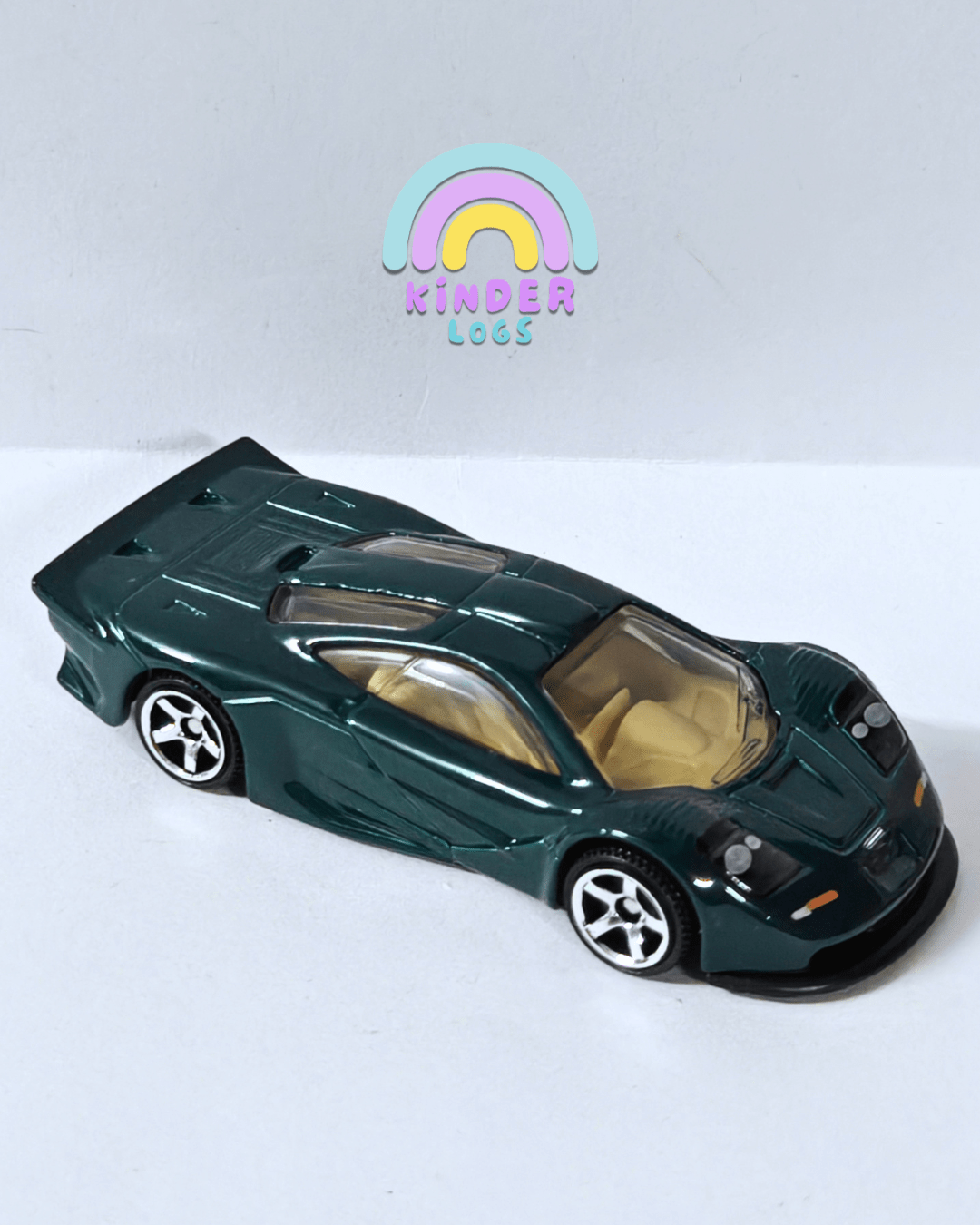 Matchbox 1997 McLaren F1 GT - Dark Green (Uncarded - New) - Kinder Logs