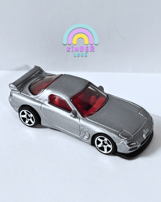 Matchbox 2002 Mazda RX - 7 Spirit R - Silver (Uncarded - New) - Kinder Logs