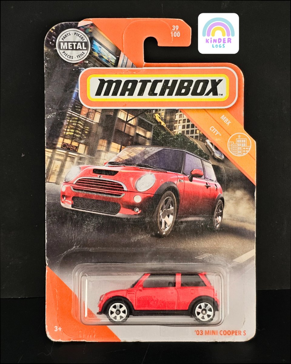 Matchbox 2003 Mini Cooper S - Kinder Logs