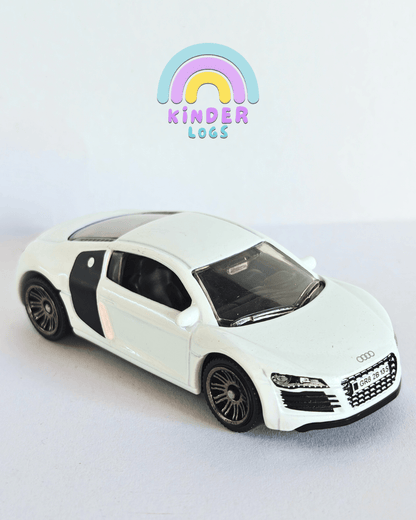 Matchbox 2007 Audi R8 - White (Uncarded - New) - Kinder Logs