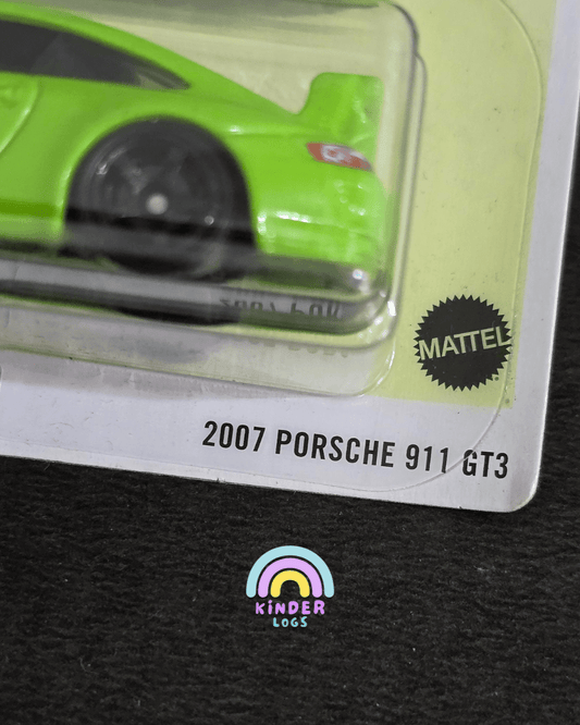 Matchbox 2007 Porsche 911 GT3 - Green (Imported) - Kinder Logs