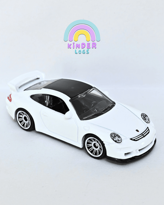 Matchbox 2007 Porsche 911 GT3 - White (Uncarded - New) - Kinder Logs