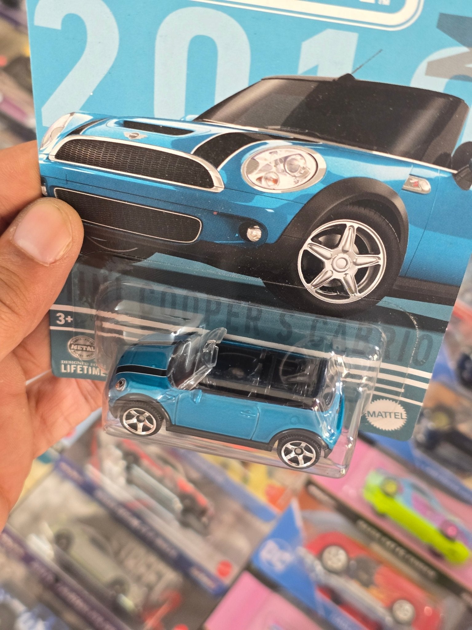 Matchbox 2010 Mini Cooper S Cabrio (Imported) - Kinder Logs