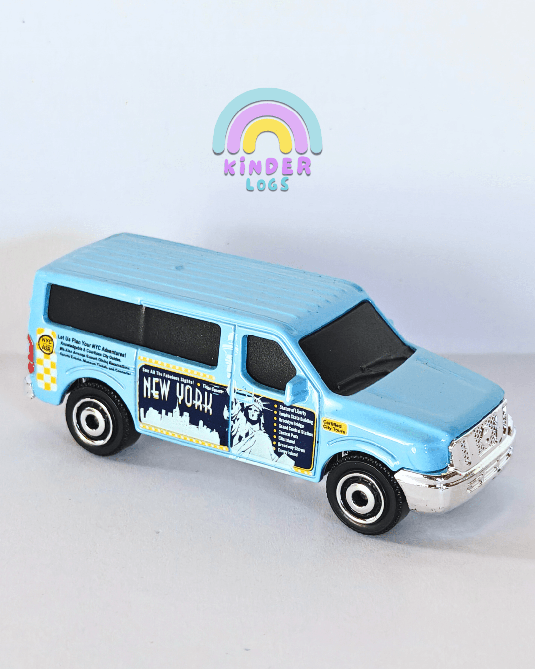 Matchbox 2014 Nissan NV Van - Blue (Uncarded - New) - Kinder Logs