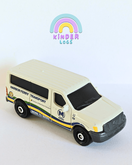 Matchbox 2014 Nissan NV Van - Harbor Ferry Transport (Uncarded - New) - Kinder Logs
