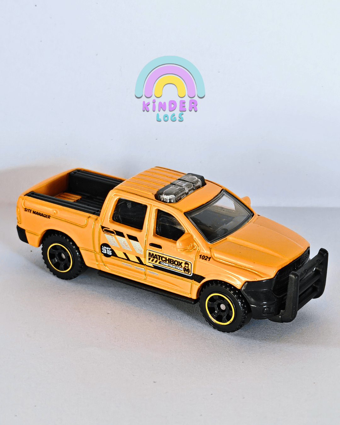 Matchbox 2015 RAM 1500 - Orange (Uncarded - New) - Kinder Logs