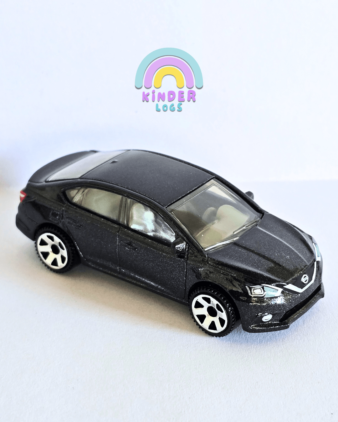Matchbox 2016 Nissan Sentra - Black (Uncarded - New) - Kinder Logs