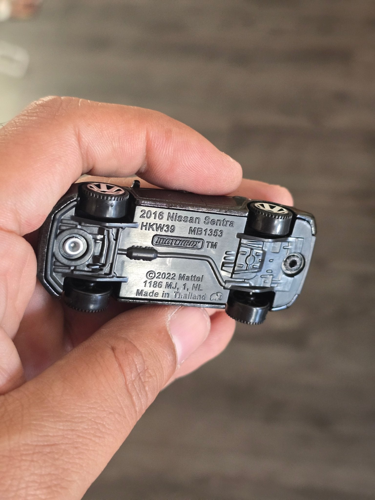 Matchbox 2016 Nissan Sentra - Black (Uncarded - New) - Kinder Logs