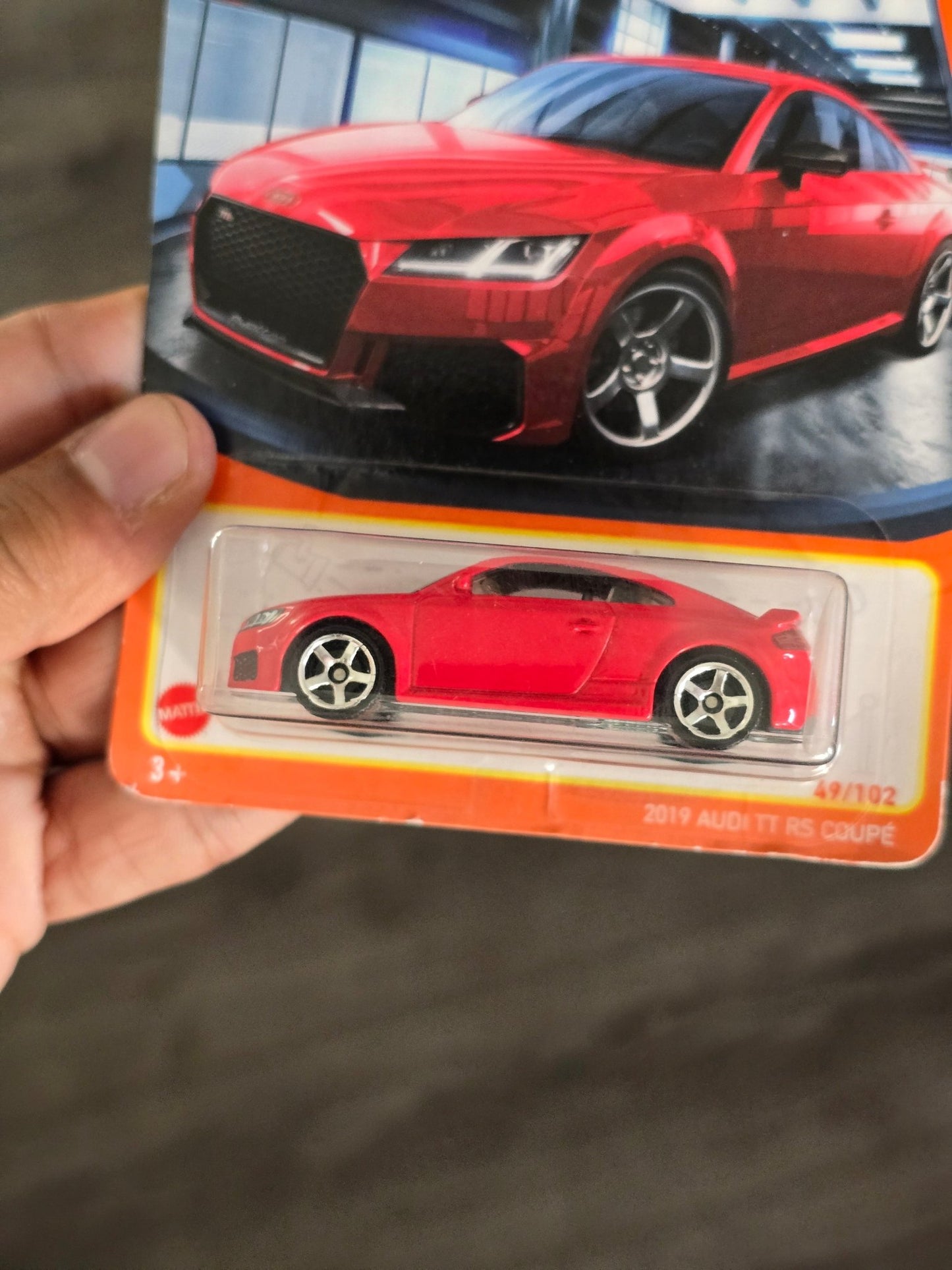 Matchbox 2019 Audi TT RS Coupe - Red (Imported) - Kinder Logs