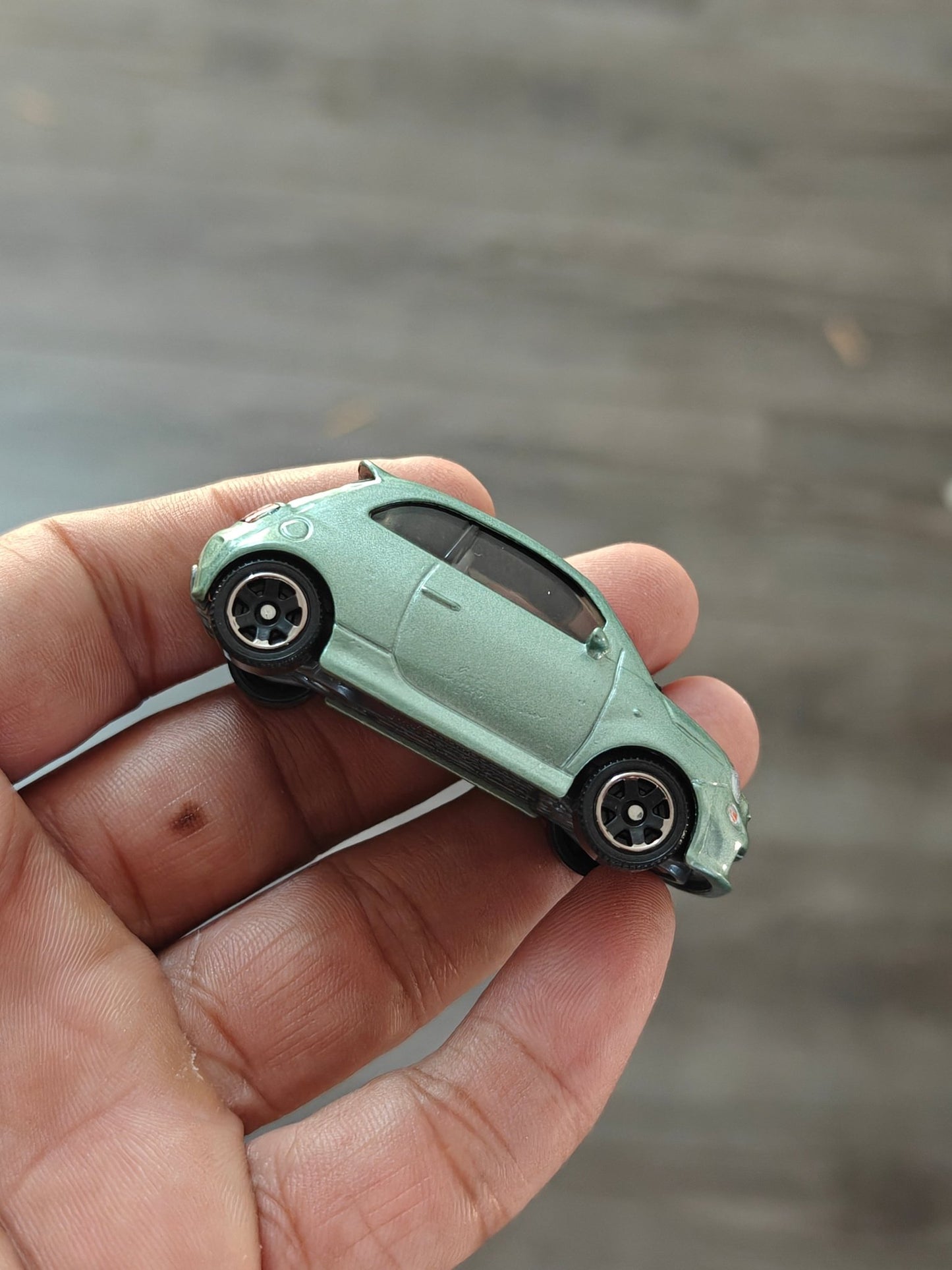 Matchbox 2019 Fiat 500 Turbo - Green (Uncarded - New) - Kinder Logs