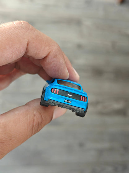 Matchbox 2019 Ford Mustang Coupe - Blue (Uncarded - New) - Kinder Logs