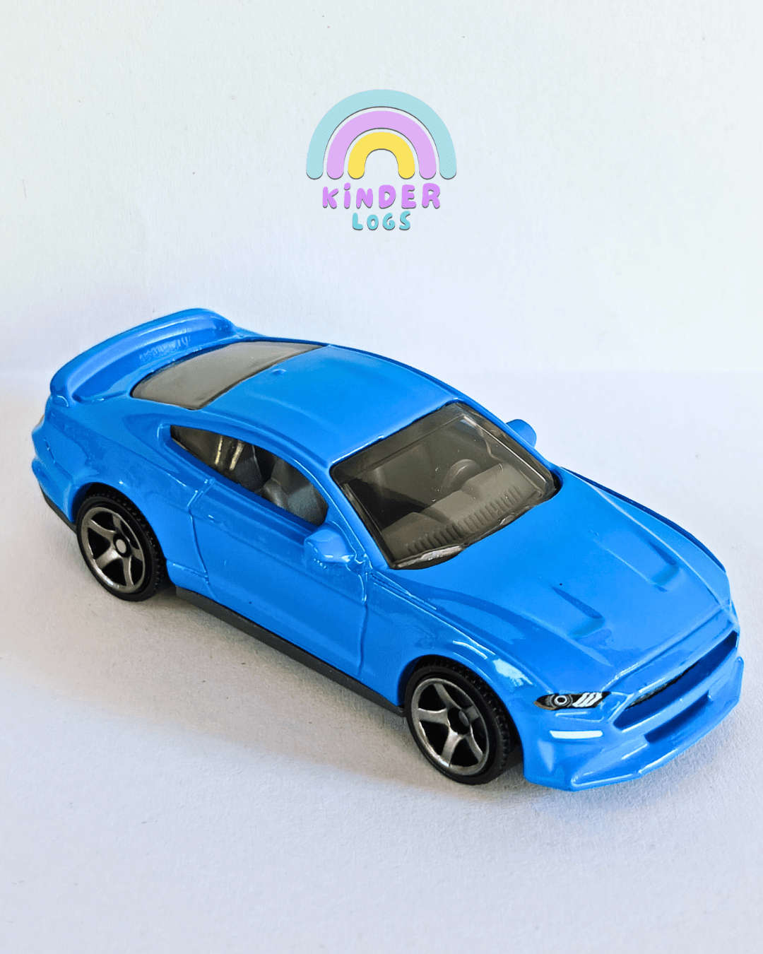 Matchbox 2019 Ford Mustang Coupe - Blue (Uncarded - New) - Kinder Logs