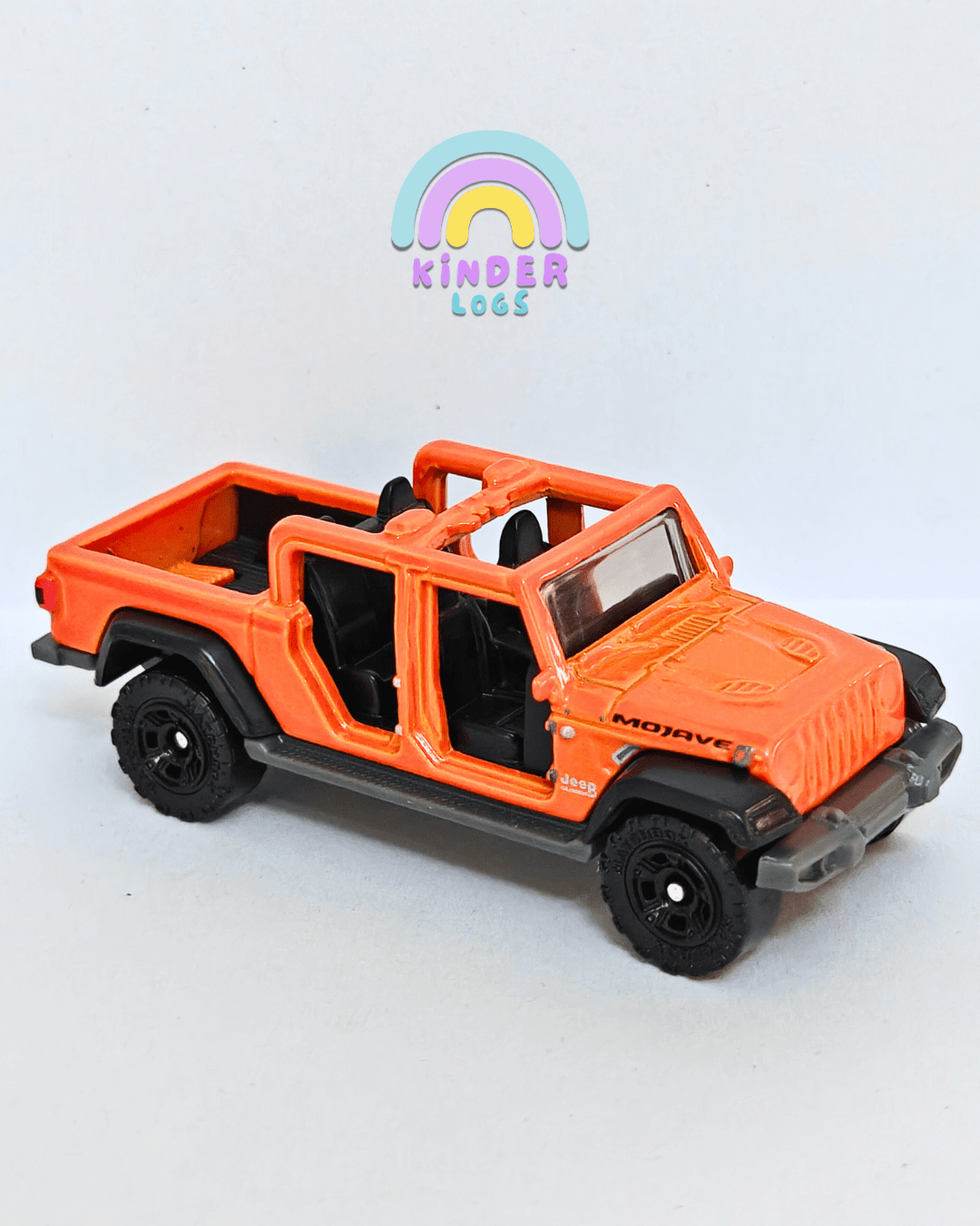 Matchbox 2020 Jeep Gladiator Mojave - Orange (Uncarded - New) - Kinder Logs