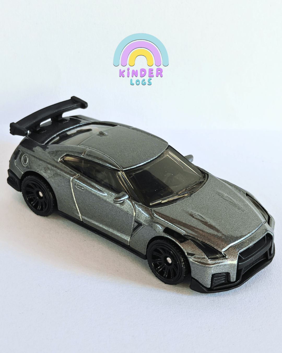 Matchbox 2020 Nissan GT-R Nismo - Grey (Uncarded - New) - Kinder Logs