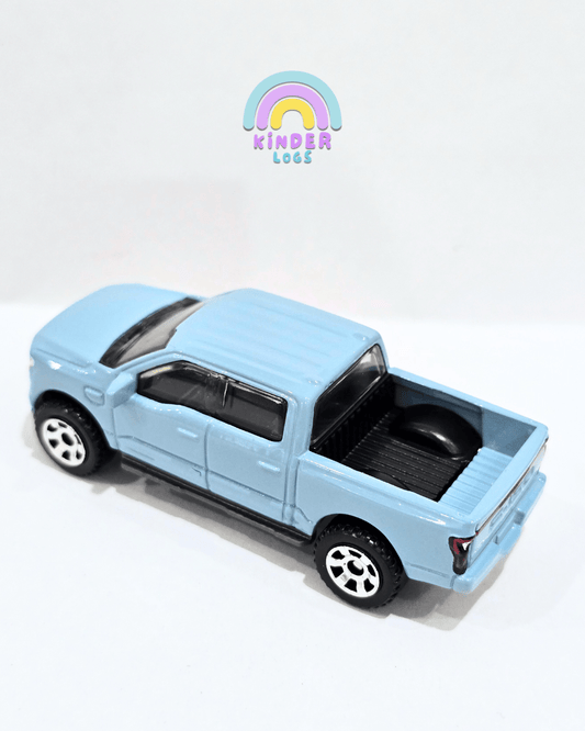 Matchbox 2022 Ford F - 150 Lightning - Light Blue (Uncarded) - Kinder Logs