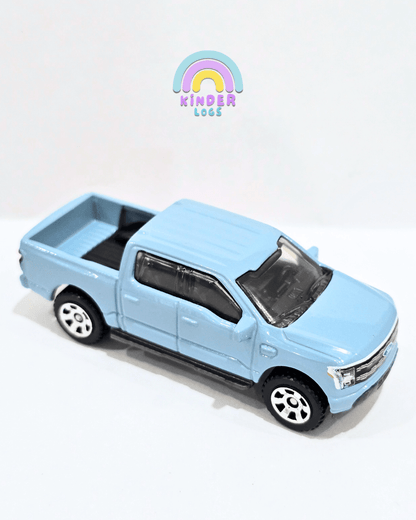Matchbox 2022 Ford F - 150 Lightning - Light Blue (Uncarded) - Kinder Logs