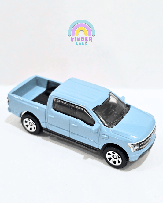 Matchbox 2022 Ford F - 150 Lightning - Light Blue (Uncarded) - Kinder Logs