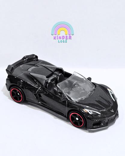 Matchbox 2023 Chevy Corvette Z06 Convertible - Black (Uncarded - New) - Kinder Logs
