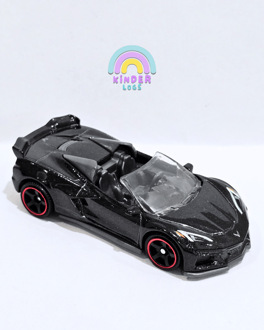Matchbox 2023 Chevy Corvette Z06 Convertible - Black (Uncarded - New) - Kinder Logs