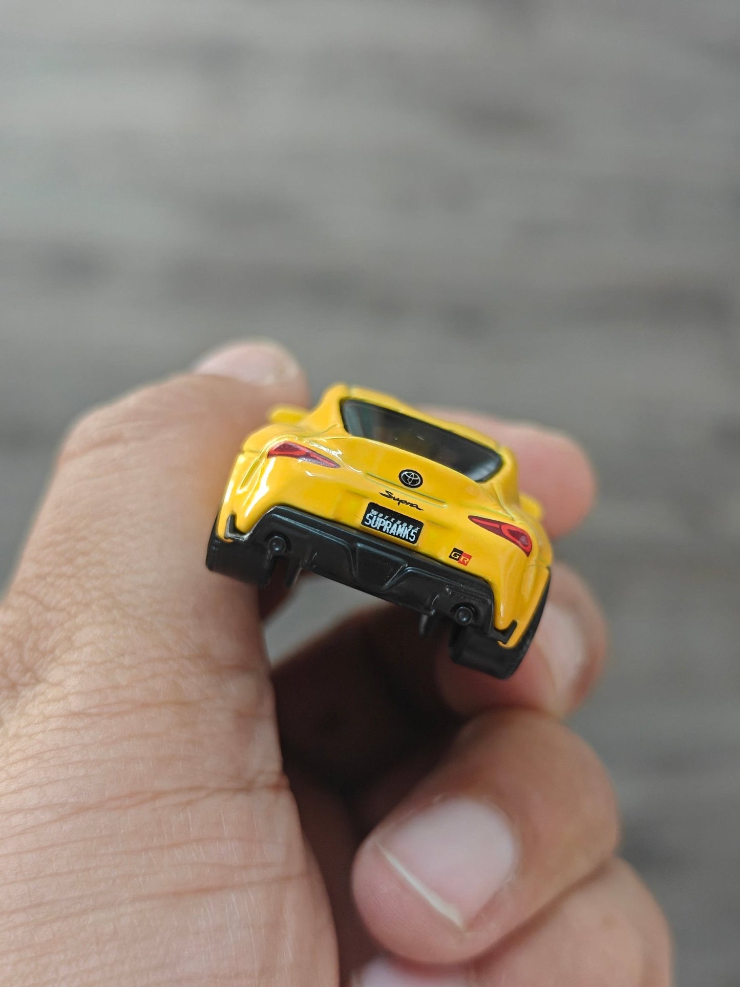 Matchbox 2023 Toyota Supra - Yellow (Uncarded - New) - Kinder Logs