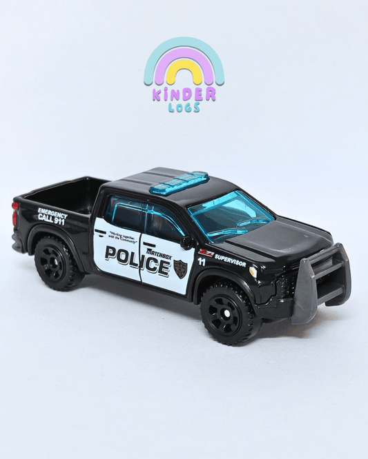 Matchbox 2024 Chevrolet Silverado PPV Truck - Black (Uncarded - New) - Kinder Logs