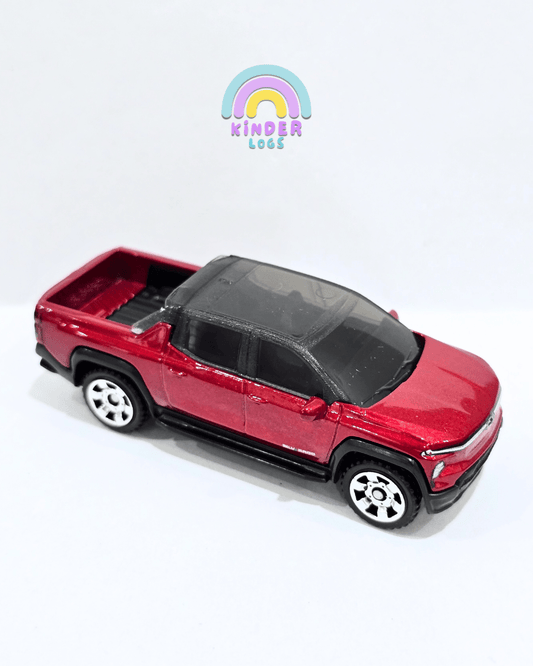 Matchbox 2024 Chevy Silverado EV - Maroon (Uncarded) - Kinder Logs