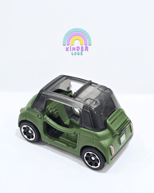 Matchbox 2024 Fiat 500 Topolino - Green (Uncarded) - Kinder Logs