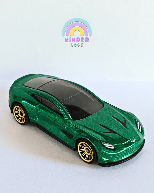 Matchbox 2025 Aston Martin Vanquish - Green (Uncarded - New) - Kinder Logs