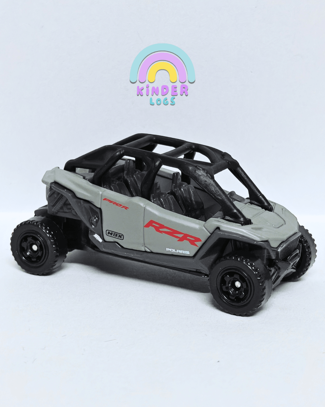 Matchbox 2025 Polaris RZR PRO R 4 Sport - Grey (Uncarded - New) - Kinder Logs