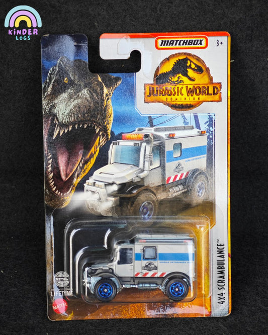 Matchbox 4x4 Scrambulance - Jurassic World Edition - Kinder Logs