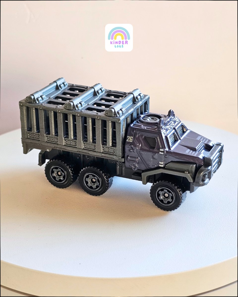 Matchbox Armored Action Transporter - Jurassic Park (Uncarded) - Kinder Logs