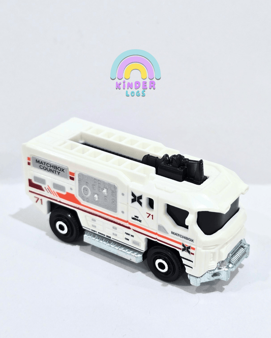 Matchbox Blaze Buster Fire Truck - White (Uncarded) - Kinder Logs