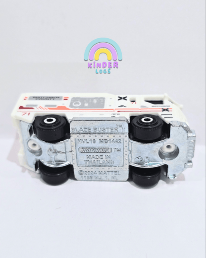 Matchbox Blaze Buster Fire Truck - White (Uncarded) - Kinder Logs