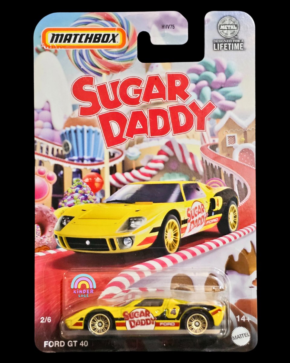 Matchbox Ford GT 40 Sugar Daddy Edition - Kinder Logs