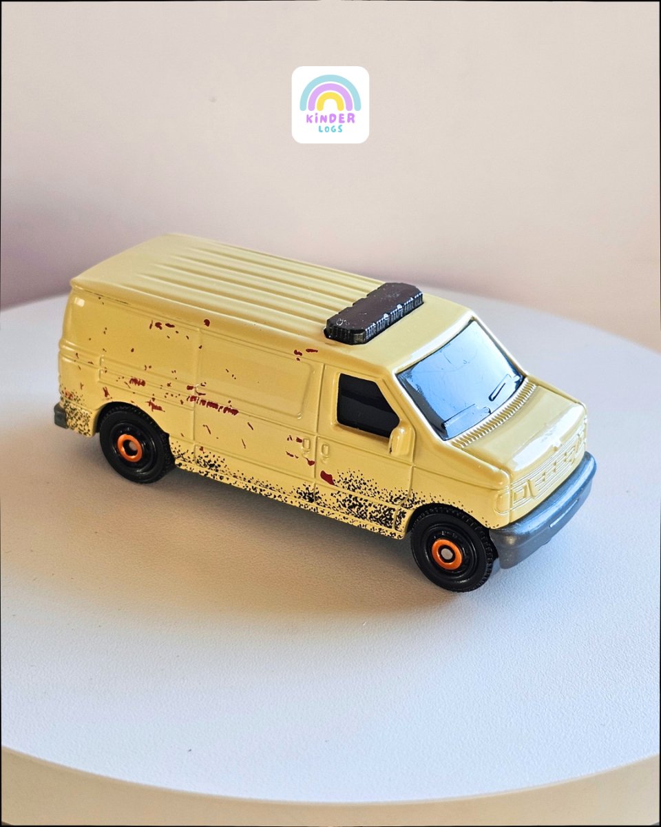 Matchbox Ford Panel Van - Jurassic Park (Uncarded) - Kinder Logs