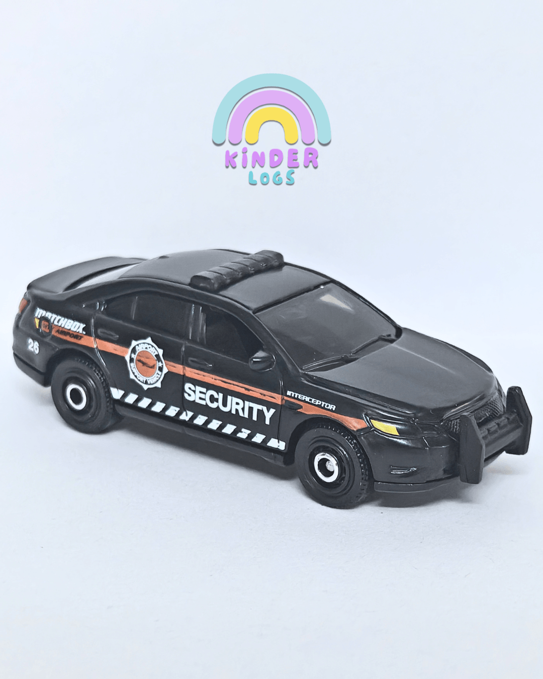 Matchbox Ford Police Interceptor - Black (Uncarded - New) - Kinder Logs