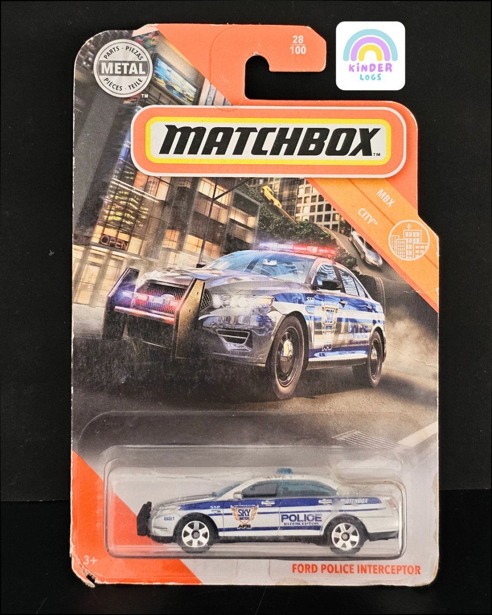 Matchbox Ford Police Interceptor Car - Kinder Logs