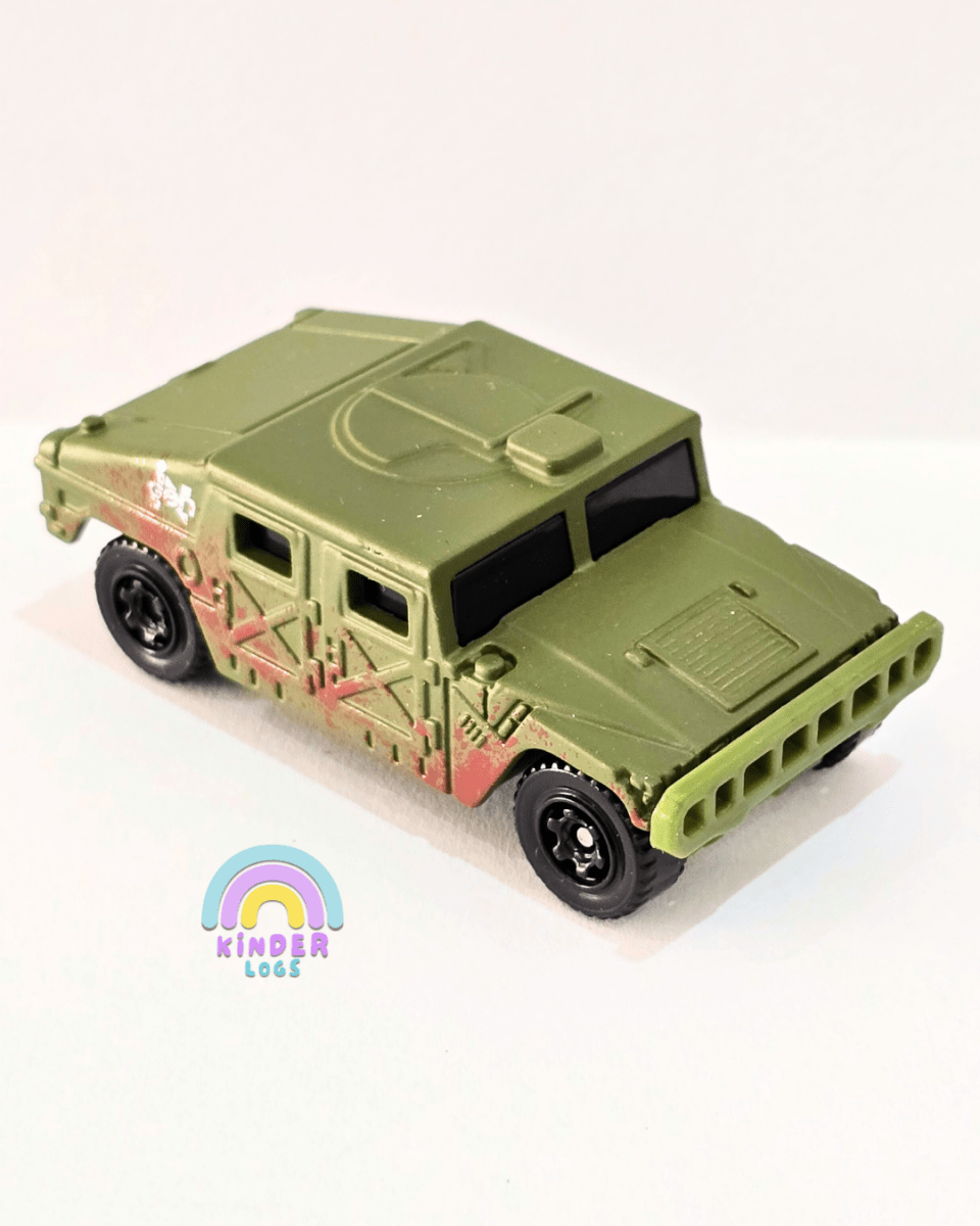 Matchbox GMC Humvee - Jurassic Park (Uncarded) - Kinder Logs