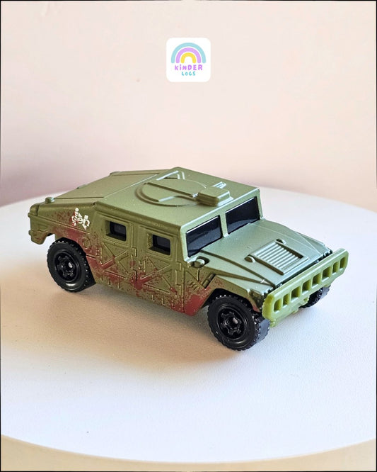 Matchbox GMC Humvee - Jurassic Park (Uncarded) - Kinder Logs