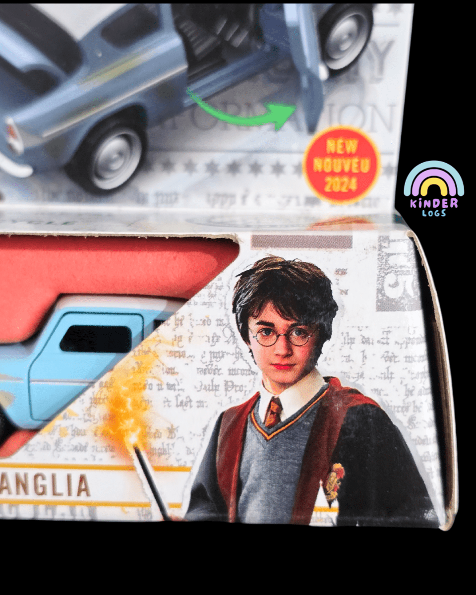 Matchbox Harry Potter Car - Moving Parts 1962 Ford Anglia (Imported) - Kinder Logs